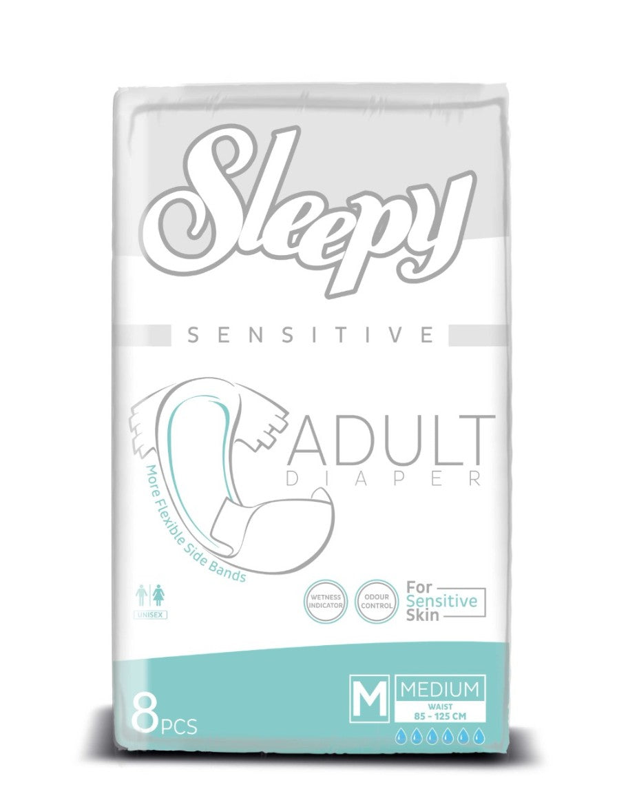 PAÑALES PARA ADULTOS SLEEPY ZISE M 8 UNIDADES