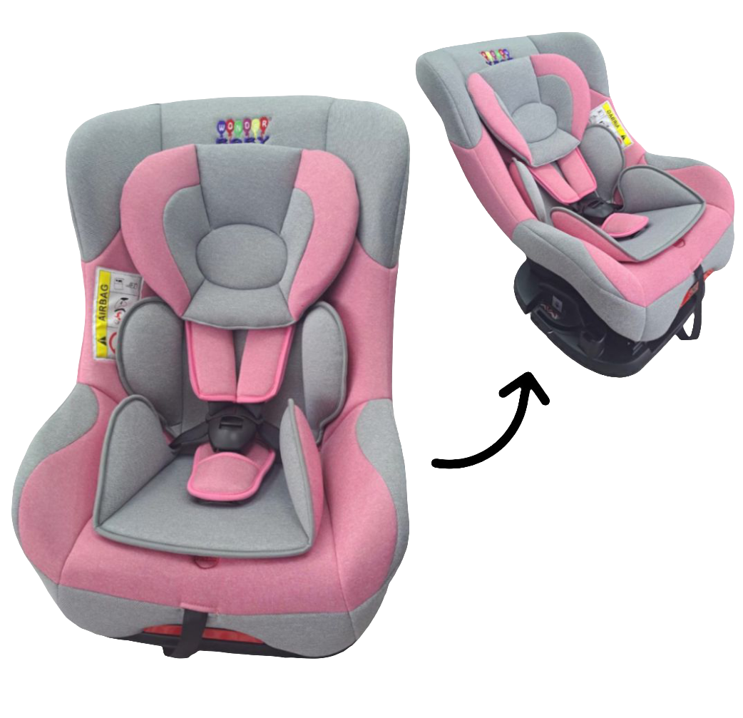 SILLA DE COCHE ROSA