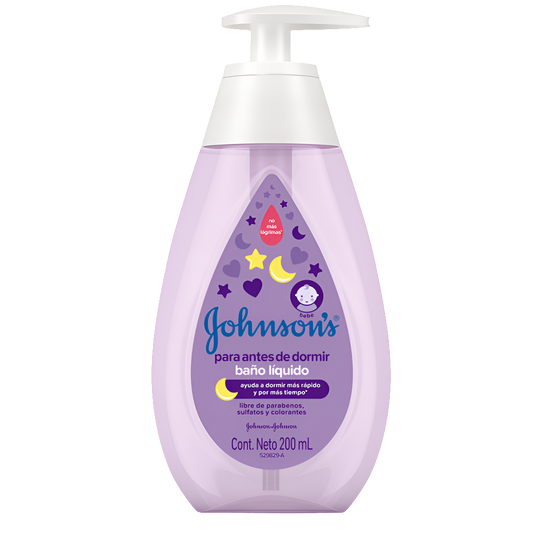 Bano Liquido Johnson Antes De Dormir Frasco X 200 Ml