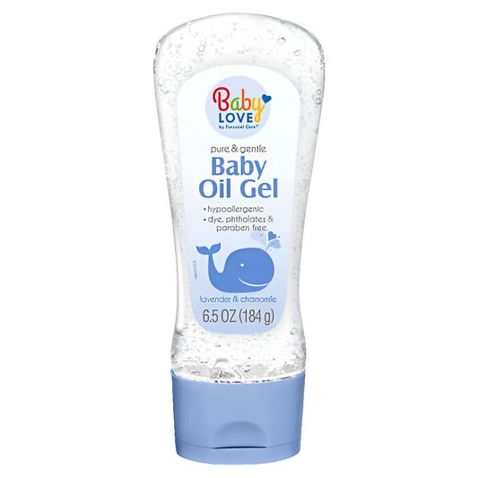 Gel de aceite para bebés Baby Love Pure & Gentle, lavanda y manzanilla