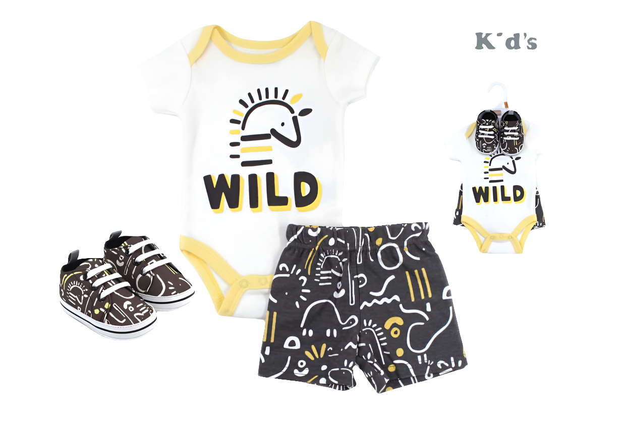 SET SHORT+BODY+CALZ.P/BEBE NIÑO R-90746