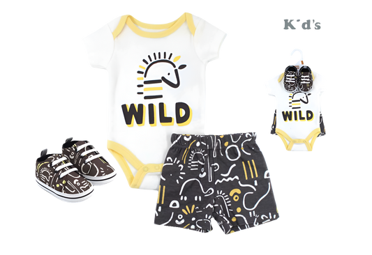 SET SHORT+BODY+CALZ.P/BEBE NIÑO R-90746