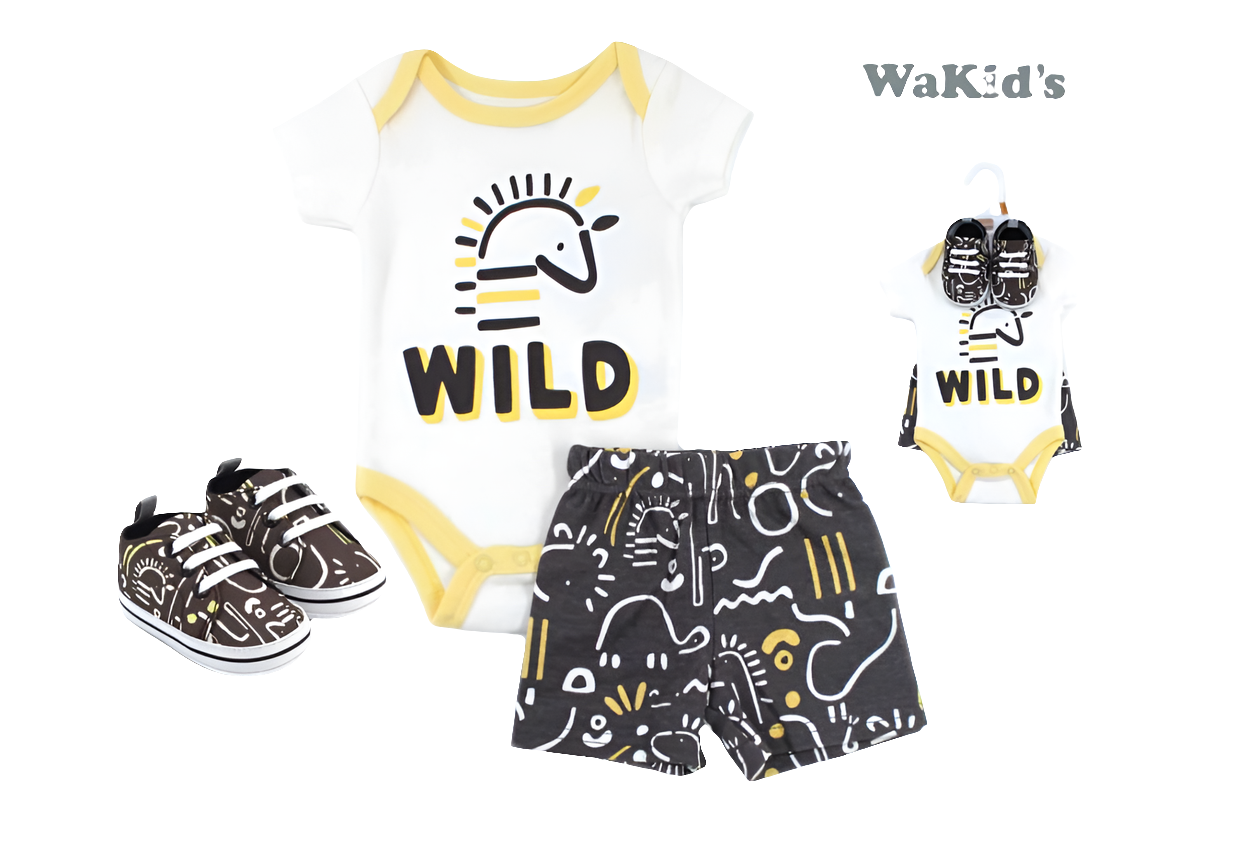 SET SHORT+BODY+CALZ.P/BEBE NIÑO