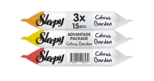 Toallitas de bolsillo Sleepy Wet Towel (3 piezas) 15 hojas Citrus Garden (45 hojas)