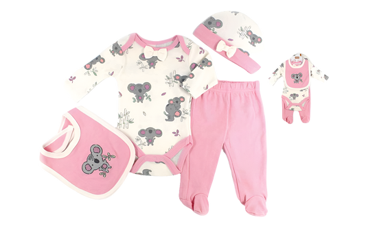 SET 4 PZS ROPA+ACCS. P/BEBE