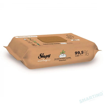 SLEEPY Toallitas húmedas ecológicas, 40 piezas, biodegradables